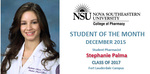 Student of the Month for December, 2015
