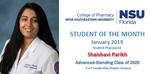 Student of the Month for January, 2019