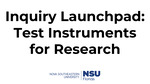 Test Instruments for Research by Sarah Cisse