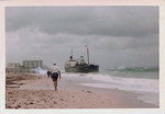 Beached Barge by Courtesy of the Naval Air Station Fort Lauderdale Museum