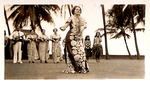Hawaiin Dancer and a Band by Courtesy of the Naval Air Station Fort Lauderdale Museum