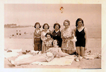 Ladies at the Beach in Hawaii by Courtesy of the Naval Air Station Fort Lauderdale Museum