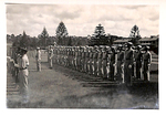 Soldiers Saluting in Formation in a Field by Courtesy of the Naval Air Station Fort Lauderdale Museum