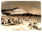 Sunbathers on Waikiki Beach by Courtesy of the Naval Air Station Fort Lauderdale Museum