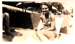 Young Lady at Waikiki Beach by Courtesy of the Naval Air Station Fort Lauderdale Museum