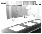 The Bathroom at the Broward County International Airport by Courtesy of the Naval Air Station Fort Lauderdale Museum