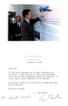 Thank you Letter from President Bush by Courtesy of the Naval Air Station Fort Lauderdale Museum
