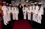 President George Bush on Board an Aircraft Carrier along with Sailors by Courtesy of the Naval Air Station Fort Lauderdale Museum