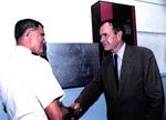President Bush and Naval Officer by Courtesy of the Naval Air Station Fort Lauderdale Museum
