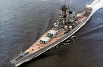 Aerial of USS Iowa (BB-61) by Courtsey of the Naval Air Station Fort Lauderdale Museum