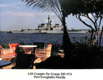 USS Compte De Grasse DD 974 by Courtesy of the Naval Air Station Fort Lauderdale Museum