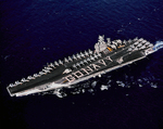 USS George Washington (CVN 73) _Aerial_Go Navy by Courtesy of the Naval Air Station Fort Lauderdale Museum