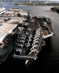 USS George Washington (CVN 73) Docked in Port Everglades, FL by Courtesy of the Naval Air Station Fort Lauderdale Museum