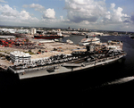 USS George Washington (CVN 73) Docked in Port Everglades, FL by Courtesy of the Naval Air Station Fort Lauderdale Museum
