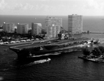 USS Harry S. Truman (CVN-75) _Coming into Port Everglades_FL by Courtesy of the Naval Air Station Fort Lauderdale Museum