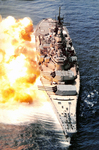 USS Iowa (BB-61) Guns Blazing by Courtesy of the Naval Air Station Fort Lauderdale Museum