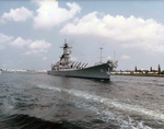USS Iowa (BB-61) Leaving Port Everglades, FL by Courtesy of the Naval Air Station Fort Lauderdale Museum