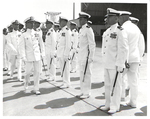 Captain Tex Ellison Reviewing Naval Officers by Courtesy of the Naval Air Station Fort Lauderdale Museum