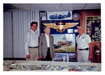 Tex Ellison with Mayor Naugle and Allan McElhiney by Courtesy of the Naval Air Station Fort Lauderdale Museum