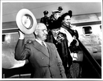 Truman and family getting off Air Force 1 by Courtesy of the Naval Air Station Fort Lauderdale Museum