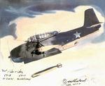 George Gay Midway_Guadalcana_VT-8 VT-11 signed Mural by Courtesy of the Naval Air Station Fort Lauderdale Museum