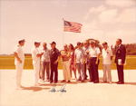 Signed Photo of George Gay at NASFL with a Group by Courtesy of the Naval Air Station Fort Lauderdale Museum