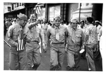 Sailors Waving American Flags at the End of the War in Honolulu by Courtesy of the Naval Air Station Fort Lauderdale Museum