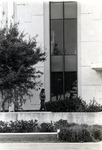 Exterior view of the east side of the Parker building, 1973