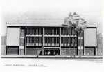 Hollywood Education Center, front elevation by James M. Hartley II
