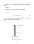 Experiment 1.02: Acceleration Due to Gravity: Vertical Drop