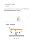 Experiment 1.07: Torque